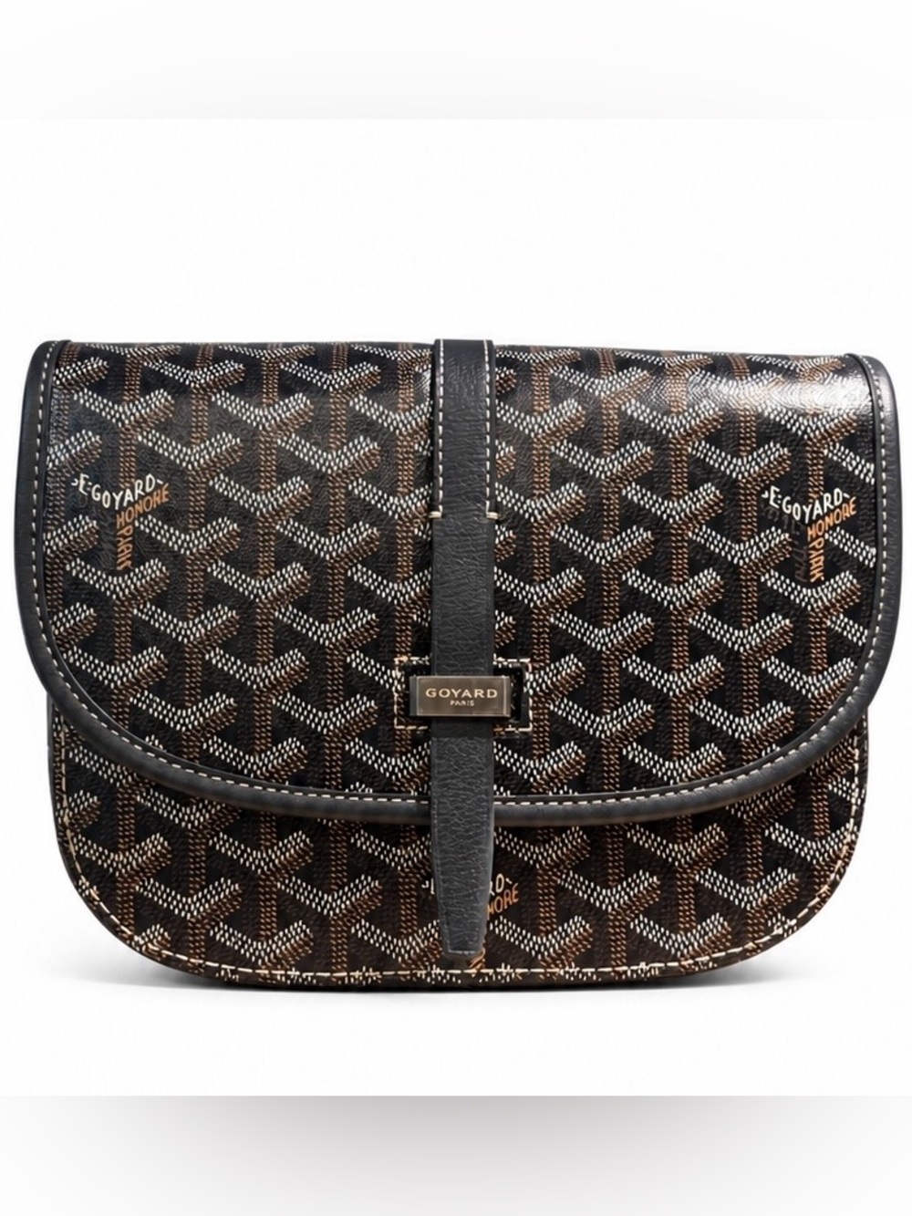 Goyardine Belvedere II PM Messenger Bag Navy